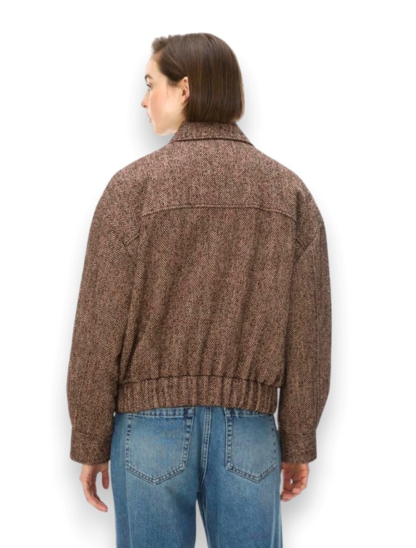 Bomber in tweed