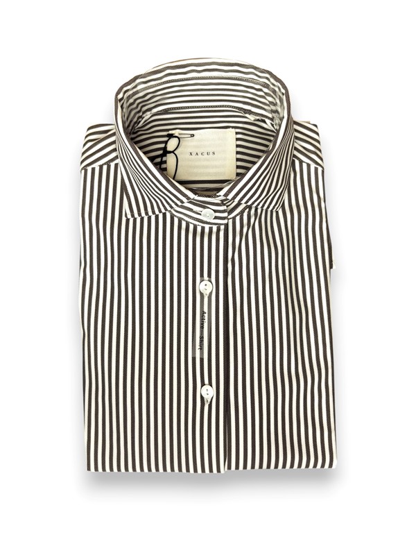 Camicia manica lunga active rigata