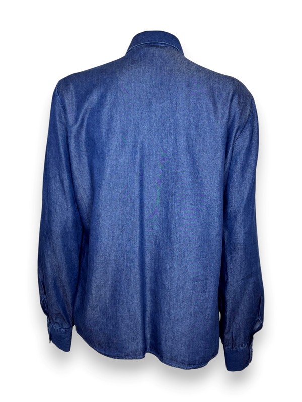 Camicia manica lunga+volant lyocell