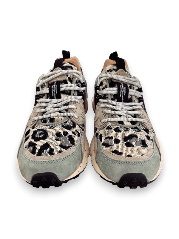 Sneakers yamano 3 animalier suede fabric checked