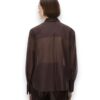 Camicia con fiocco seta cotone