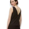 Gilet scollo v gessato