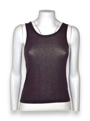 Canotta doppia misto cashmere