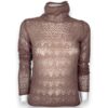 Dolcevita alpaca leggera pizzo a rombi