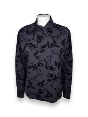 Blusa annodata manica lunga floccato