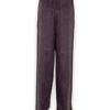 Pantalone wide leg in cupro