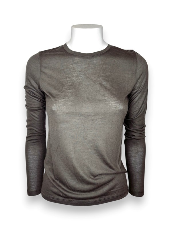 T-shirt manica lunga viscosa cashmere