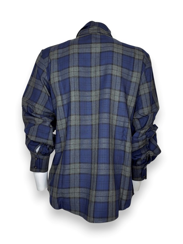 Camicia+fiocco tartan viscosa