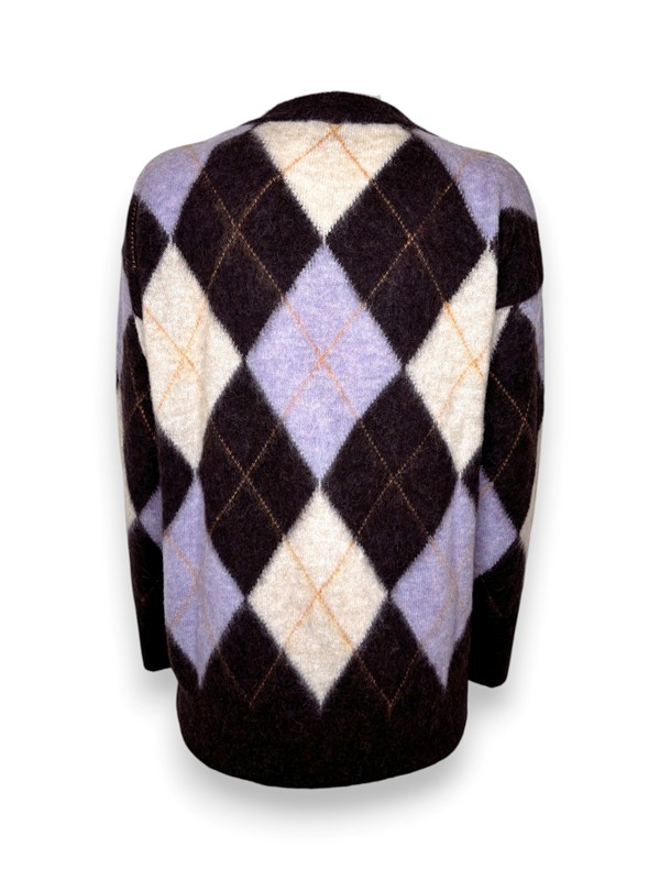 Cardigan alpaca a rombi