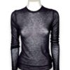 T-shirt garza di lana+paillettes