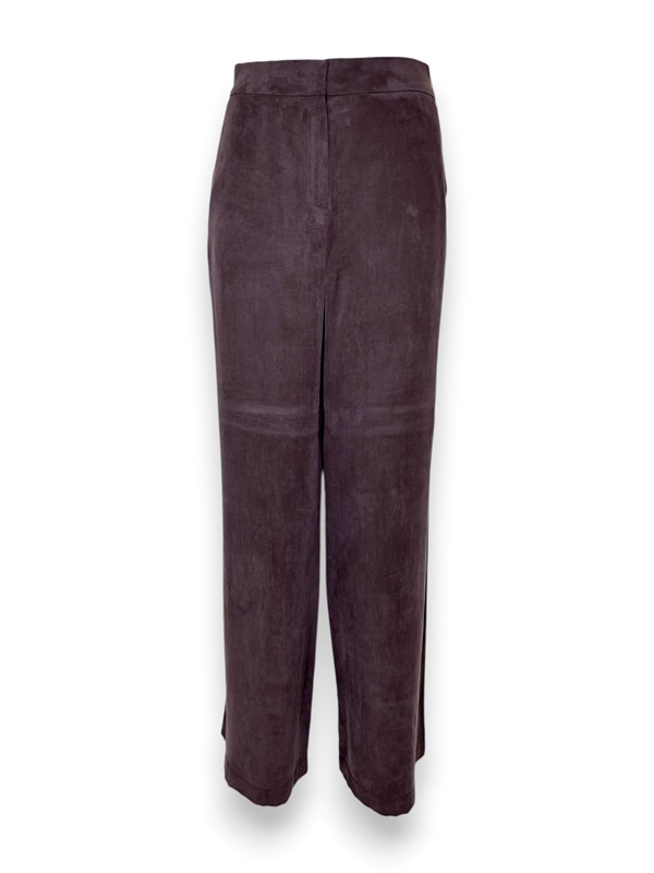 Pantalone wide leg in cupro