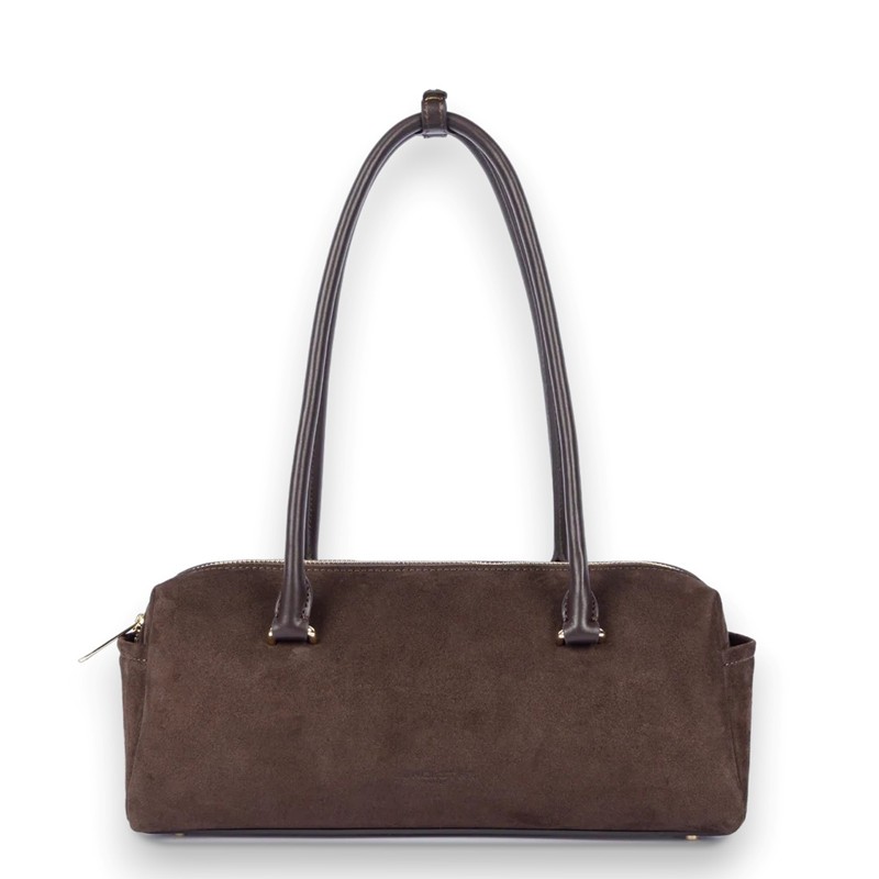 Borsa rettangolare in camoscio