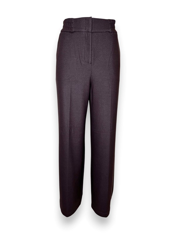 Pantalone gamba larga felpa spigata