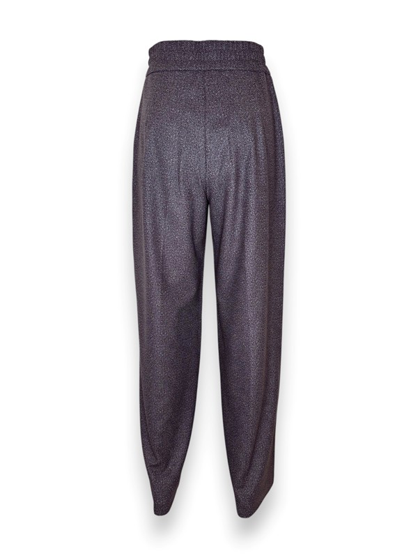 Pantalone gamba larga felpa spigata