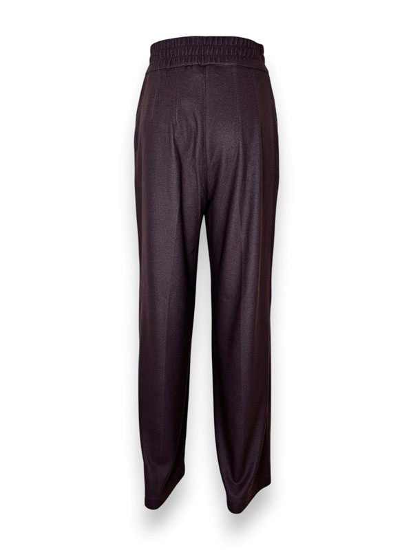 Pantalone gamba larga felpa spigata