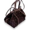 Borsa alba mini in cavallino leopardo