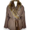 Giacca reversibile ecopelliccia/flanella
