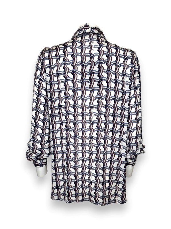 Camicia viscosa stampa hermes