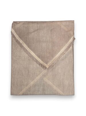 Scialle triangolare+frange lana merino extrafine