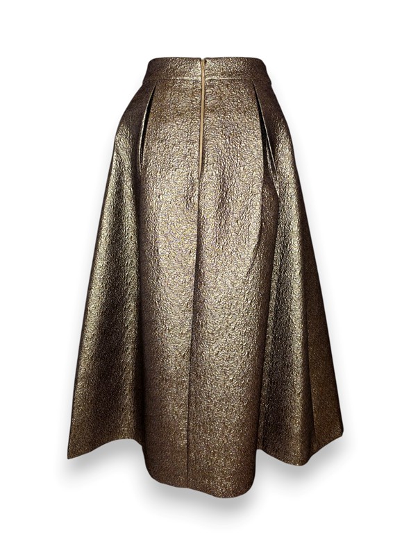 Gonnellone ampio in gobeline lurex