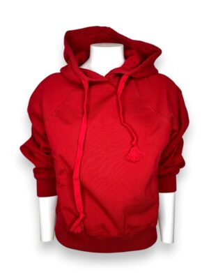 Cappuccio felpa+zip dietro