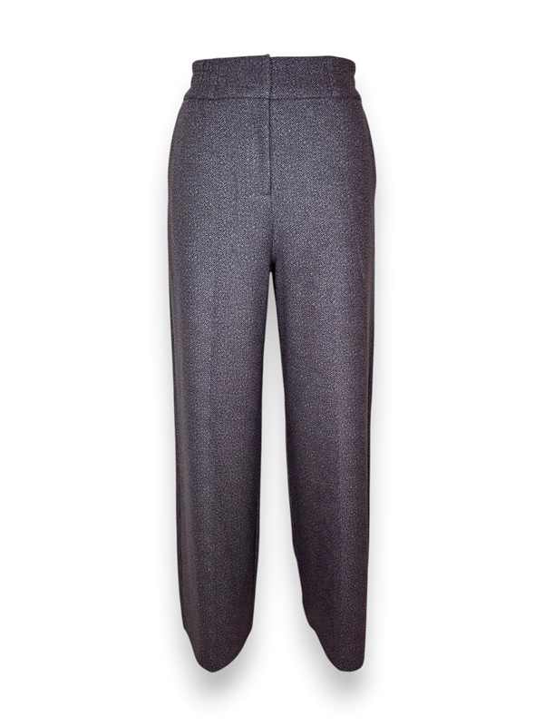 Pantalone gamba larga felpa spigata