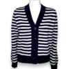 Cardigan alpaca rigato