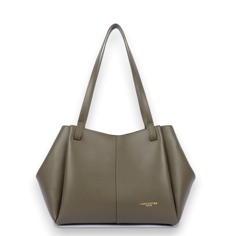 Shopper l in pelle martellata