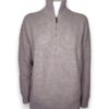 Sweater costa inglese misto cashmere tinto filo