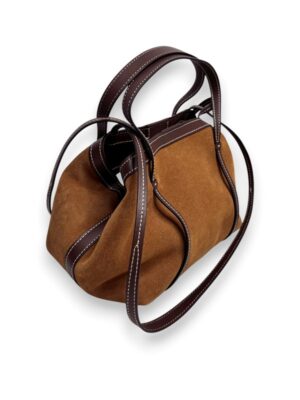 Borsa alba mini in camoscio