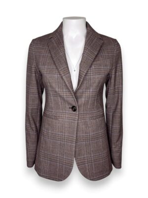 Giacca slim 1 bottone galles felpa strech