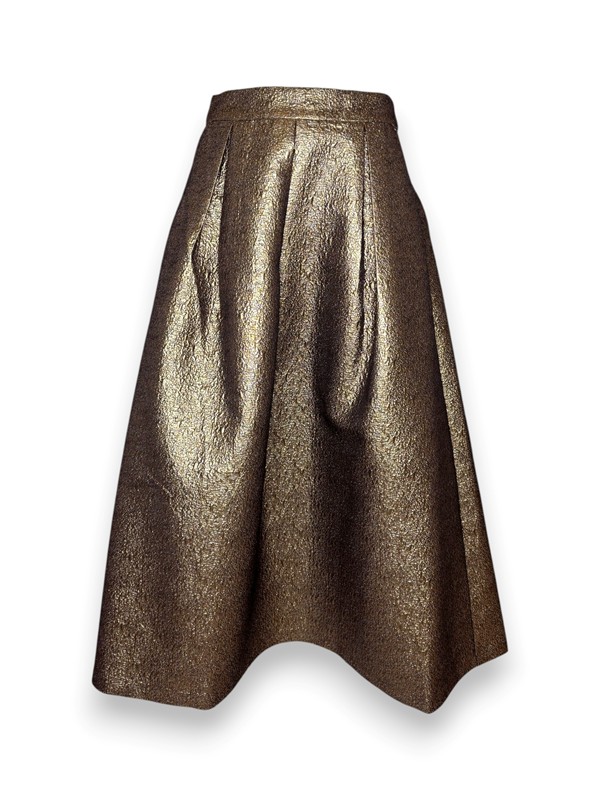 Gonnellone ampio in gobeline lurex