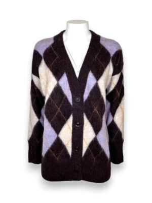Cardigan alpaca a rombi