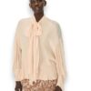 Camicia misto seta+fiocco ampia