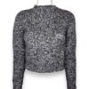 Girocollo cropped lana alpaca melange