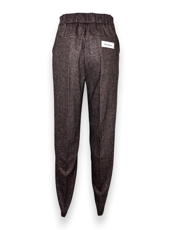 Pantalone new york+elastico spigato